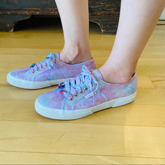 ♥️ LoveShackFancy ♥️ Superga Pastel Multi Sneakers - Picture 4 of 13